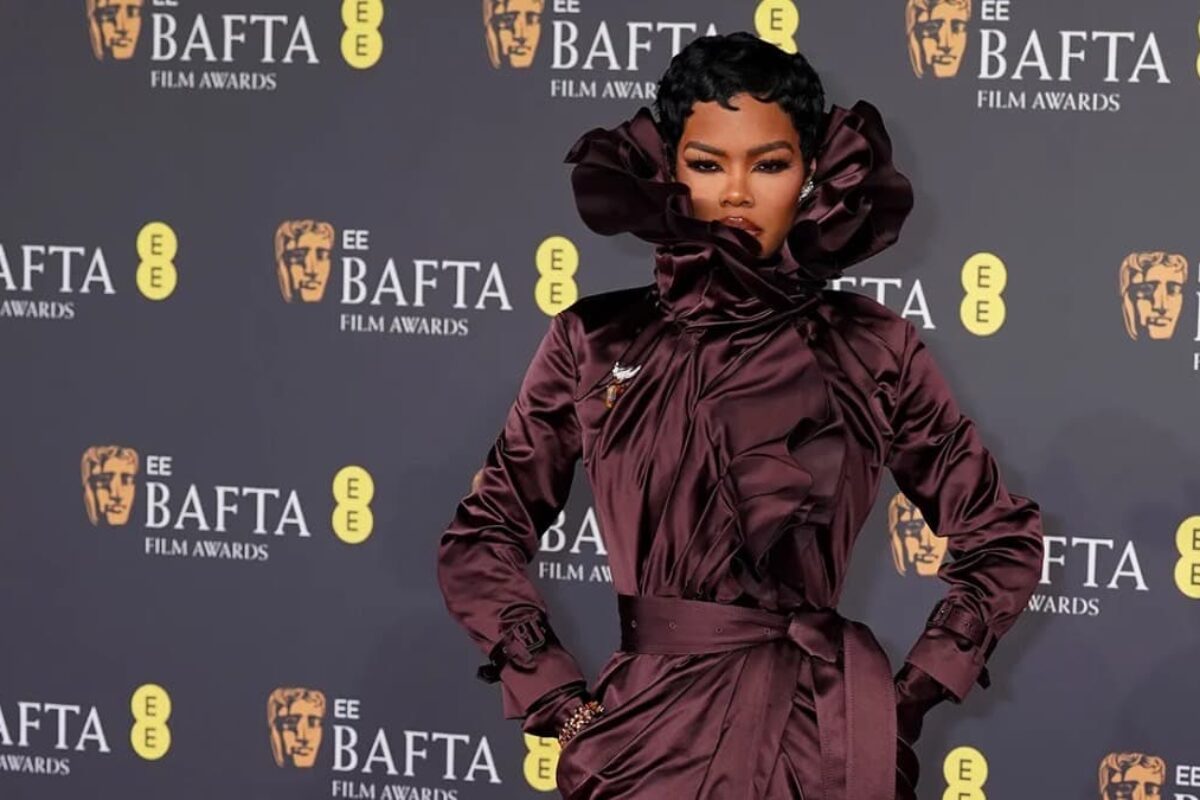 Teyana Taylor Turns Plum Burberry Trench Coat into Red-Carpet Royalty at BAFTAs 2026