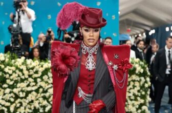 Teyana Taylor in Ruth E. Carter at the met gala 2025