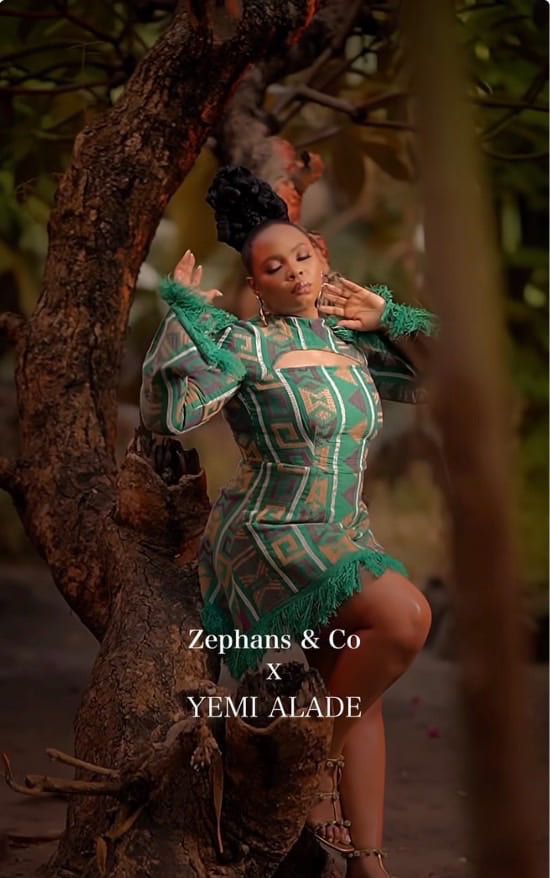 Yemi Alade Launches Aso-Oke  Collection with Zephans and Co