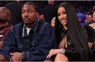 cardi b and stefon diggs at the knicks