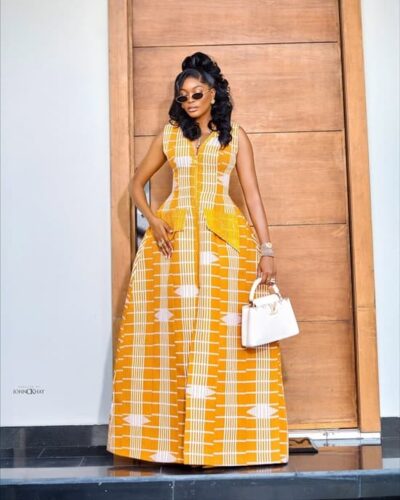 flattering aso-oke wedding guest style - Fashion Police Nigeria