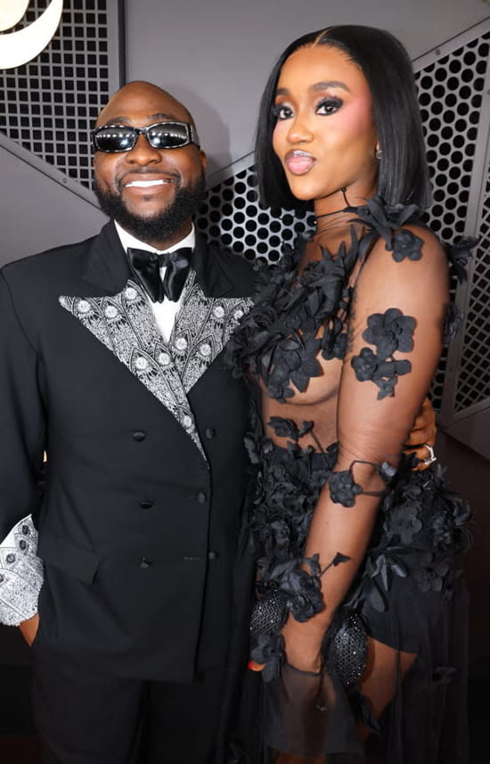 grammys 2026 davido and chioma adeleke