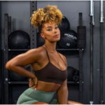 photo of a lady posing in her gym set - Fashion Police Nigeria