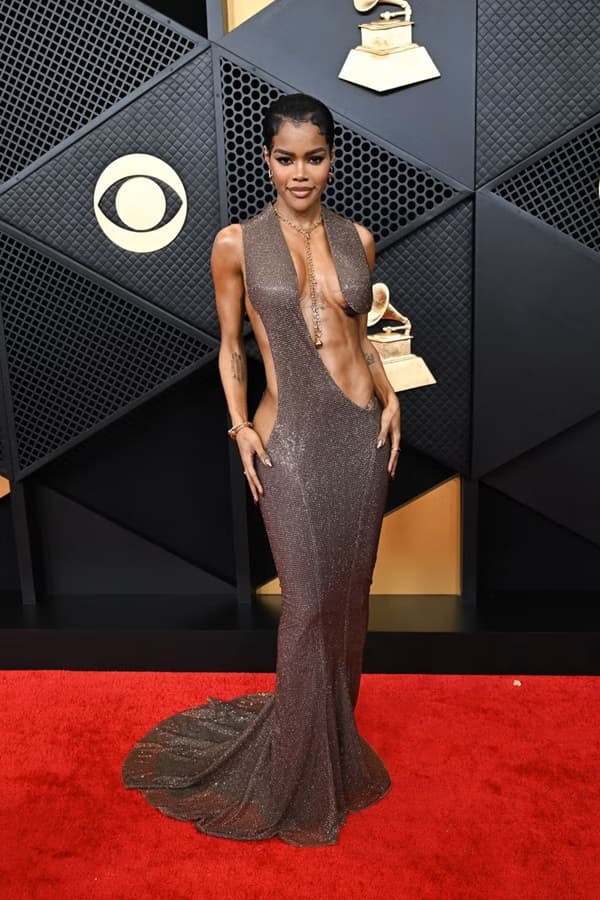 Teyana Taylors 2026 Grammys red carpet Tom Ford dress - Fashion Police Nigeria