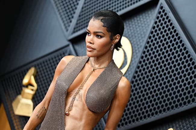Teyana Taylors 2026 Grammys red carpet Tom Ford dress - Fashion Police Nigeria
