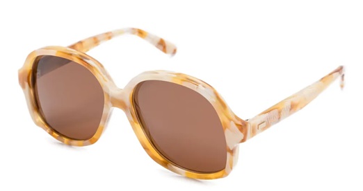 valentino garavani eyewear marbled pattern oversized frame sunglasses - Fashion Police Nigeria