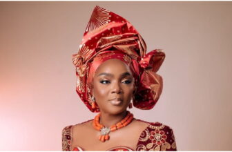 Chioma Akpotha Slips into an Igbo-Inspired Velvet Gown and Oversized Coat for Her 46th Birthday