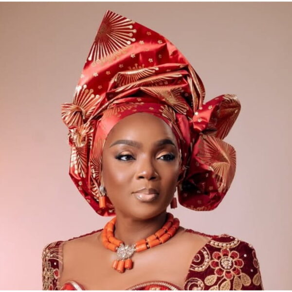 Chioma Akpotha Slips into an Igbo-Inspired Velvet Gown and Oversized Coat for Her 46th Birthday