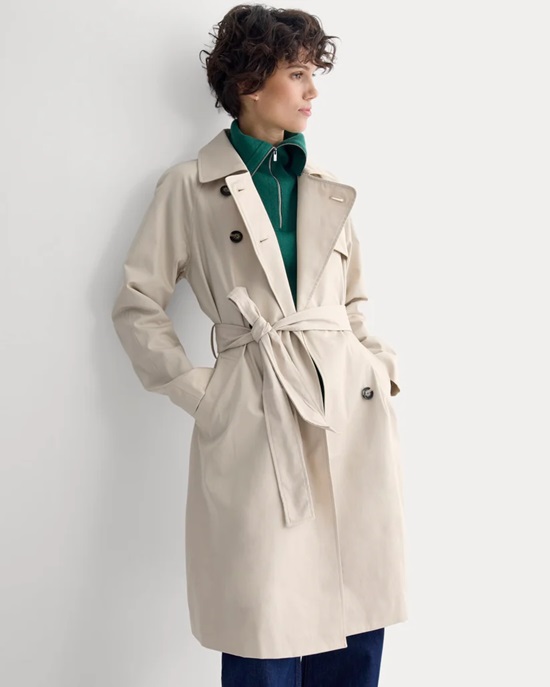 Everlane peyote trench coat - Fashion Police Nigeria