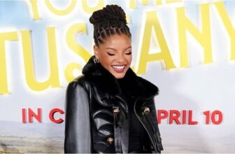Halle Bailey and Rege-Jean-Page inthe romantic film You-Me-and-Tuscany photo