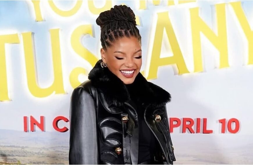 Halle Bailey and Rege-Jean-Page inthe romantic film You-Me-and-Tuscany photo