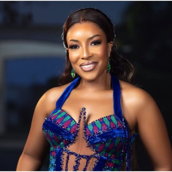 Joselyn Dumas Celebrates Ghana Month in Stunning Kente Couture Gown - Fashion Police Nigeria