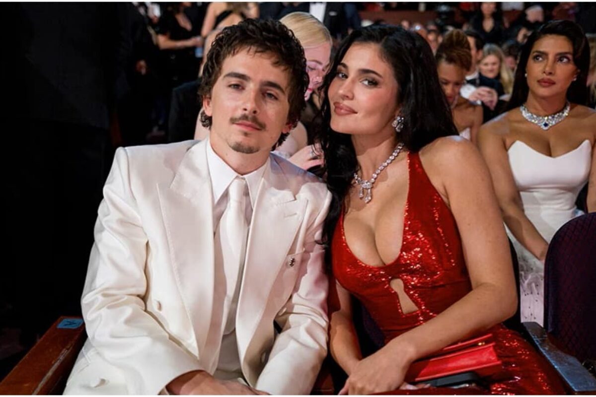 Kylie Jenner Takes Over the 2026 Oscars Red Carpet in a Plunging Red Gown