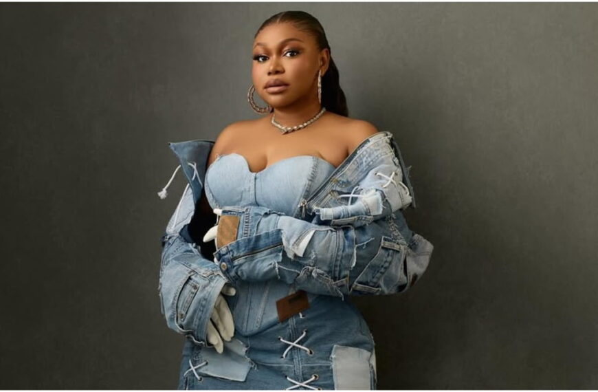 Ruth Kadiri Goes Edgy in a Patched Denim Look for Her 38th Birthday