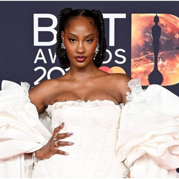 Tems Stuns in Sculptural White Gown at BRIT Awards 2026 Red Carpet