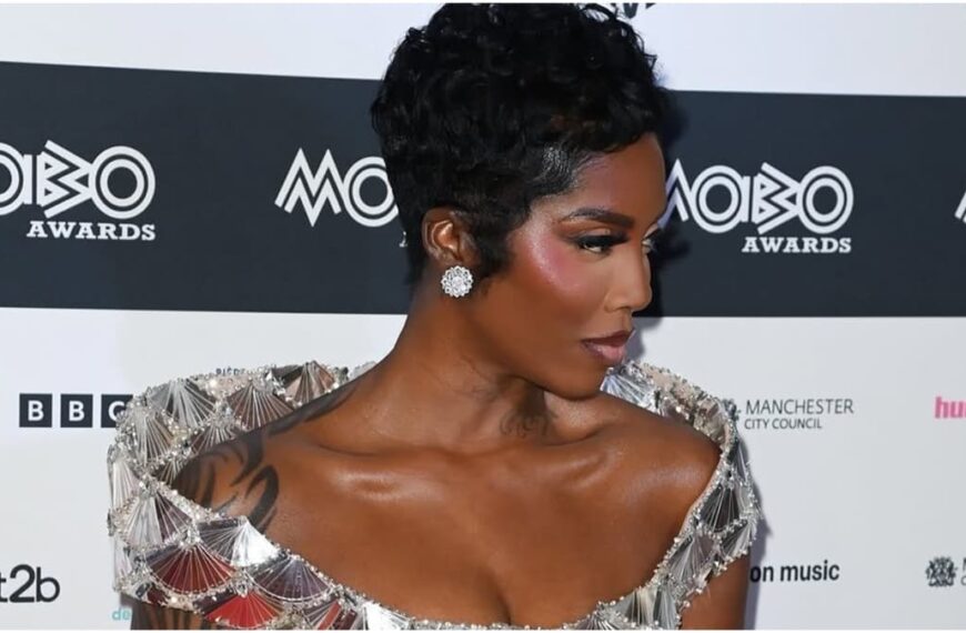Tiwa Savage Stuns in a Metallic Gown at the 2026 MOBO Awards