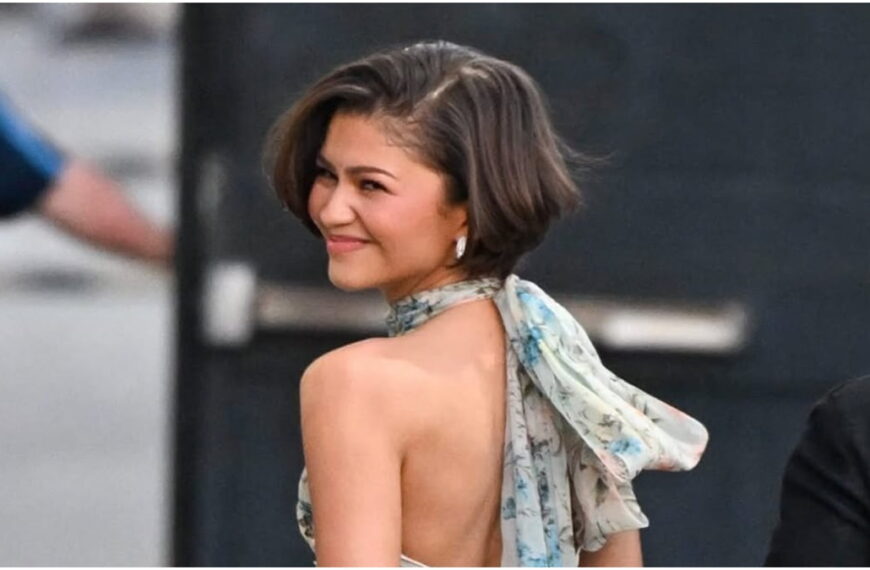 Zendaya Ushers into Spring in a Gorgeous Floral Halter Gown