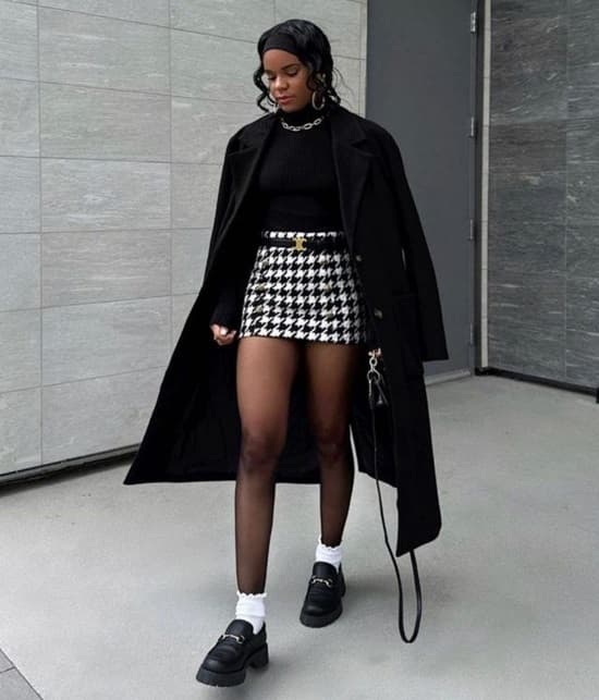 picture of a woman wearing penny loafers as footwear - Fashion Police Nigeria