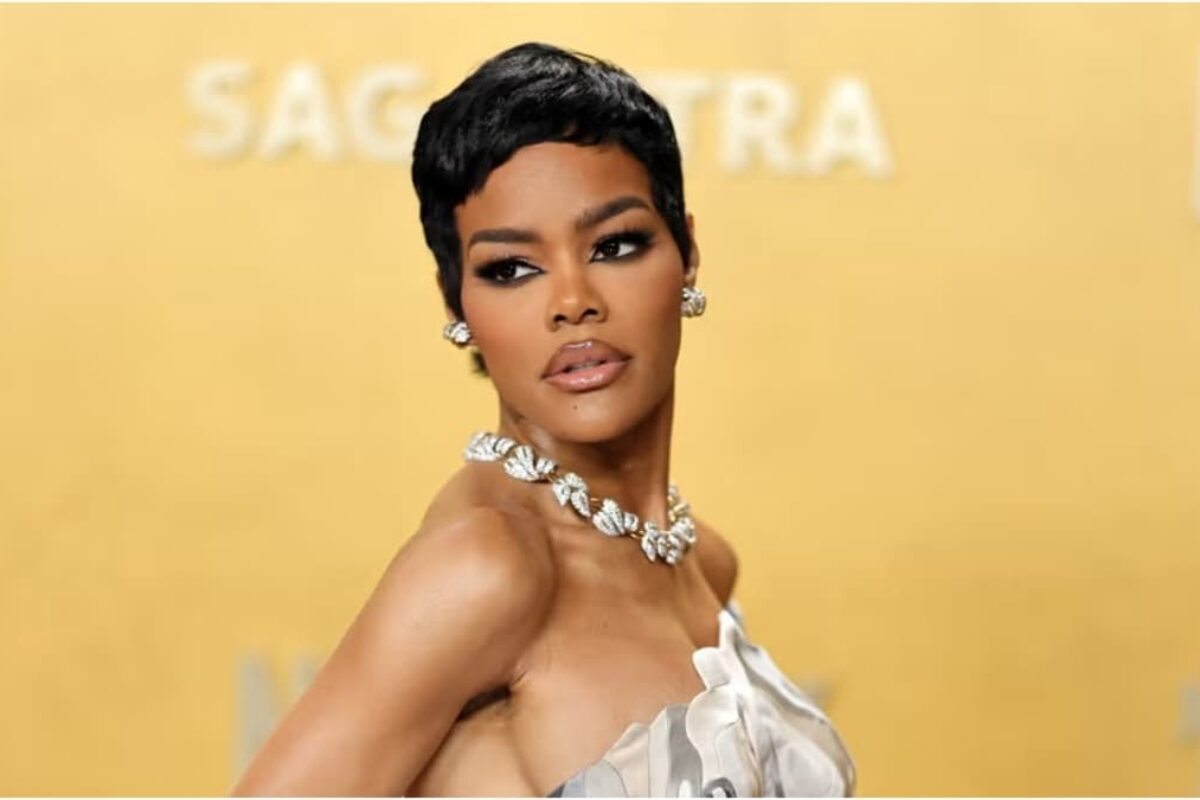 Photo of Teyana Taylor on the red carpet at the 32nd annual actor awards