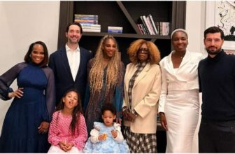 Serena Williams Struck a Pose in a Paisley Boho Dress with Her Daughters, Olympia and Adira (4)