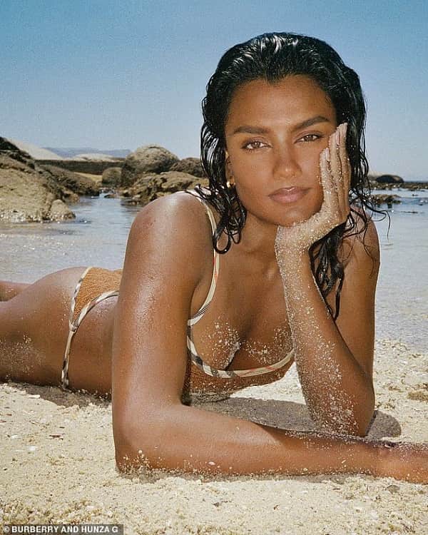 Simone Ashley Stuns in Skimpy Bikinis for Burberry x Hunza G Swimwear Collection 2026