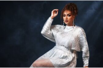 Juliet Ibrahim Marks the Mother's Day in a Ladylike Silver Gown