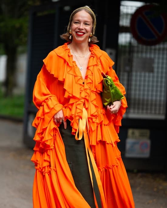 orange and green combination dress Burnt orange and Emerald green is a great combination. Check out these  stunning styles for wedding guest. , Photo Source:  #didiexcel_fashion_academy_ | Claraito's blog