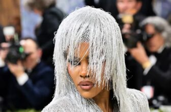 Teyana Taylor Wore a Show-Stopping Silver Fringe Tom Ford Gown at the 2026 Met Gala