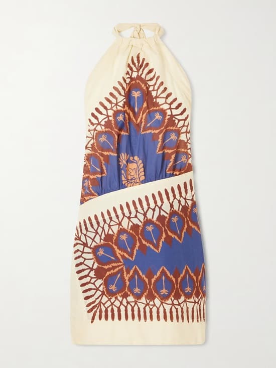 Summer Vacation on Your Mind? 10 Dresses to Shop Now Shop JOHANNA ORTIZ Open-back printed cotton-voile mini dress - Fashion Police Nigeria