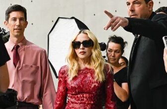 Madonna Gave a Masterclass in a Lace Minidress during Saint Laurent Men's Show - Fashion Police Nigeria