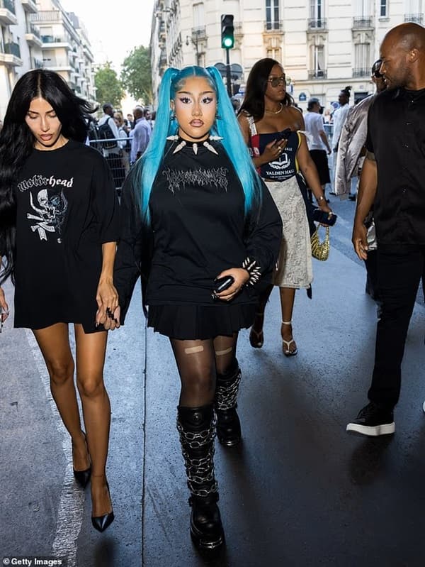 North West Makes a Bold Statement at Paris Fashion Week with Edgy Piercings