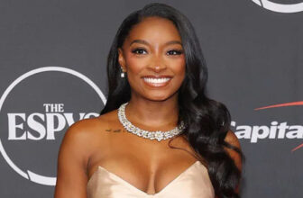 Simone Biles Stunned Fans in a Goddess Gold Corset Gown - Fashion Police Nigeria