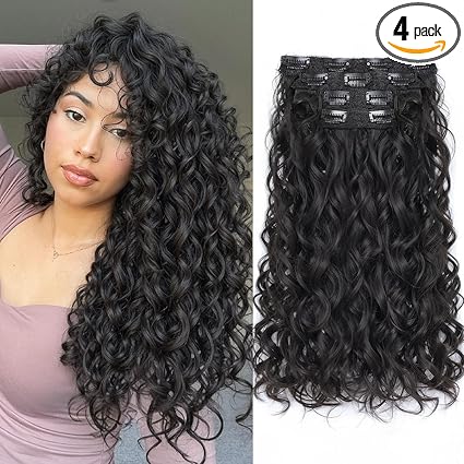 shop Vigorous Curly Clip In Hair Extensions - Fashion Police Nigeria