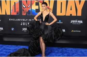 Zendaya Turns Heads in Abstract Spider-Metamorphosis Gown at Los Angeles Premiere