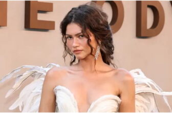 Zendaya Channels Athena in Angel Wings Dress at The Odyssey NYC Premiere