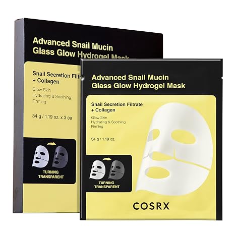 COSRX Advanced Snail Mucin Glass Glow Hydrogel Face Masks - Fashion Police Nigeria