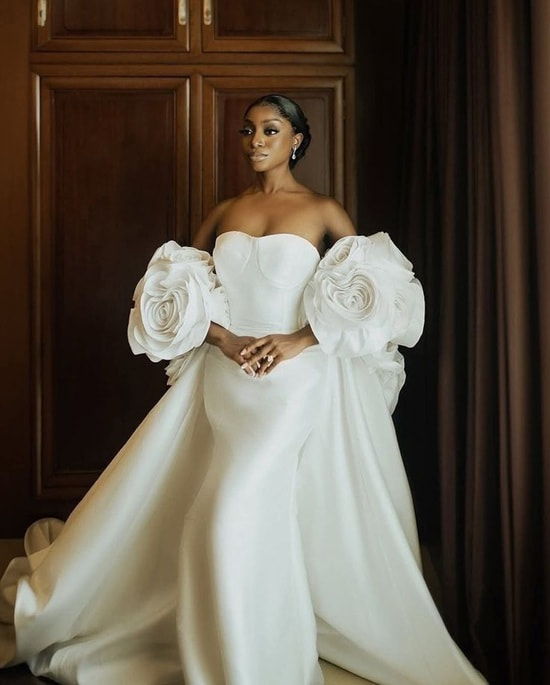 best lady dresses for wedding in nigeria Dress Trends Nigerian Brides 2026 Bow knot