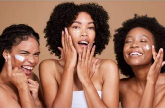 photo of 3 ladies applying moisturizer on their face