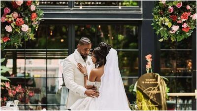 photo of a newly wedded couple