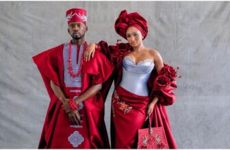 temi otedola and mr eazi wedding photo