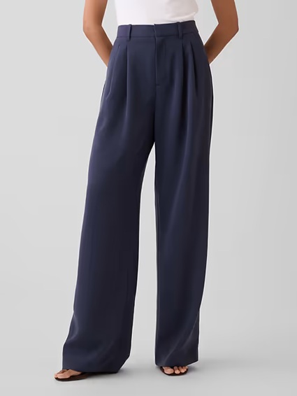 GAP 365 high rise pleated trousers