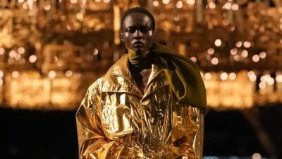 Saint Laurent SS27 Delivered Golden Decade Celebration Under the Eiffel Tower - Fashion Police Nigeria