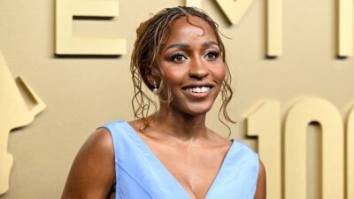 Ayo Edebiri Chose a Dramatic Two-Tone Chanel Gown with Oversized Bows for the 2026 Emmys