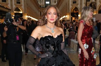 Jennifer Lopez Channels Timeless Italian Glamour in Stunning Dolce & Gabbana Gown