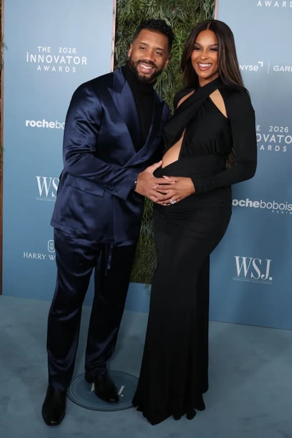 Ciara Wears LaPointe Gown, Highlights Pregnancy with Russell Wilson at 2026 WSJ. Magazine Innovator Awards