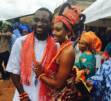 We’re Lusting Over The Blue Traditional Attire! Osas & Gbenro Ajibade’s traditional wedding First Photos
