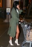 Kylie Jenner Wears ONLY Pants and Stilleto Boots To A Grocery Store
