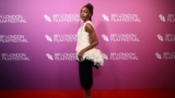 Ayo Edebiri Brought Some Glamour in Chanel Fringe Bustle  at the 70th BFI Film Festival