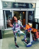 Bonang Matheba Plays The Sporty Chic At The Airport