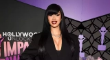 Cardi B Looks Chic in an All-Black Look at the Hollywood Impact Awards